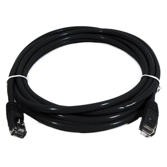 8WARE Cat6a UTP Ethernet Cable 1m SnaglessÂ Black.