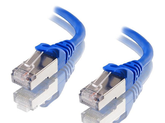 ASTROTEK CAT6A Shielded Ethernet Cable 10m Blue Color 10GbE RJ45 Network LAN Patch Lead S/FTP LSZH Cord 26AWG.