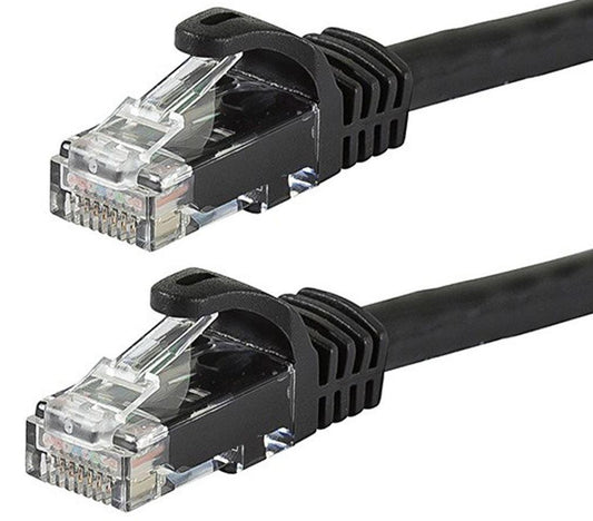 ASTROTEK CAT6 Cable 0.5m/50cm - Black Color Premium RJ45 Ethernet Network LAN UTP Patch Cord 26AWG.