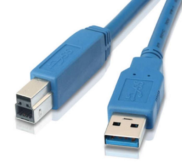 ASTROTEK USB 3.0 Printer Cable 1m - AM-BM Type A to B Male to Male Blue Colour for External HDD Printer Scanner Docking Station CBAT-USB3-AB-2M.