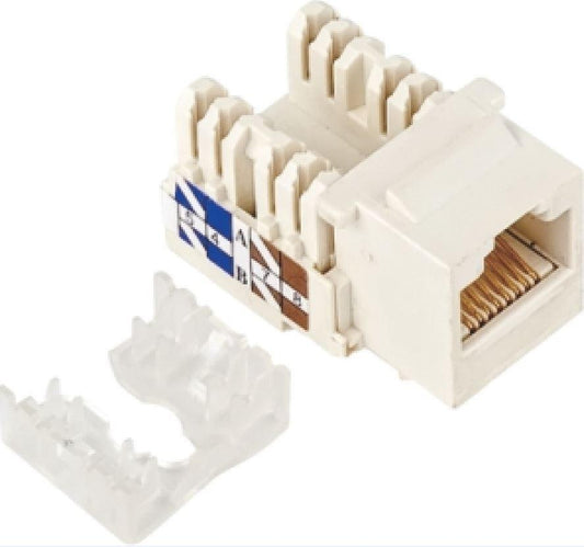 ASTROTEK CAT5e UTP Network Keystone Jack for Socket kit 10ps per pack Poly Bag White LS.