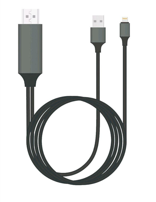 8WARE Generic Plug & Play Apple Compatible Pin to HDMI 2m Cable for iPhone & iPad.