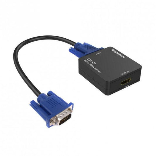 SIMPLECOM CM201 Full HD 1080p VGA to HDMI Converter with Audio.