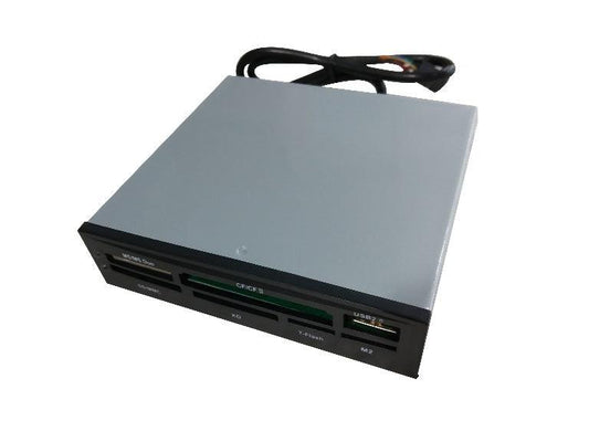 ASTROTEK 3.5' Internal Card Reader Black All In One USB2.0 Hub CF MS SD Flash Memory Card.