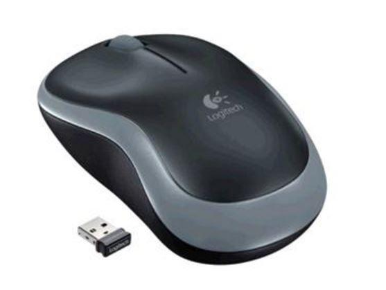 Logitech M185 Wireless Mouse Nano Receiver Grey 1-year battery life Logitech Advanced 2.4 GHz wireless connectivity.