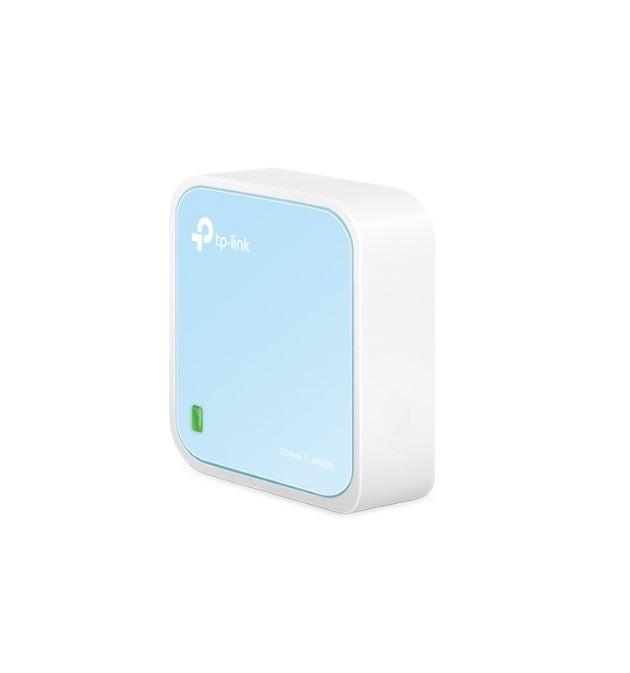 TP-LINK TL-WR802N N300 Wireless N Nano Router 2.4GHz 300Mbps 1x100Mbps LAN/WAN 1xMicro USB 802.11bgn Built-in Antenna Pocket Size Travel Router Hover Image