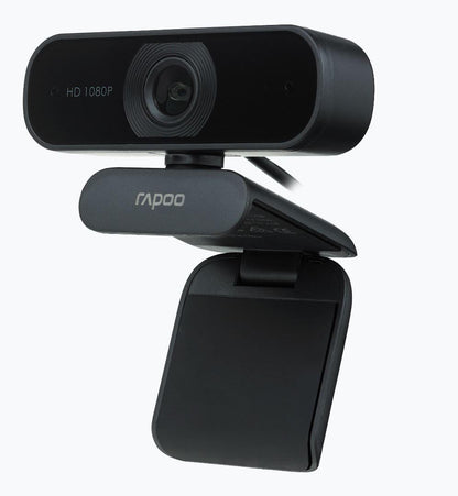 RAPOO C260 Webcam FHD 1080P/HD720P, USB 2.0 Compatible Win7/8/10, Mac OS X 10.6 or above, Chrome OS and Android V5.0 or above - Ideal for TEAMS, Zoom.