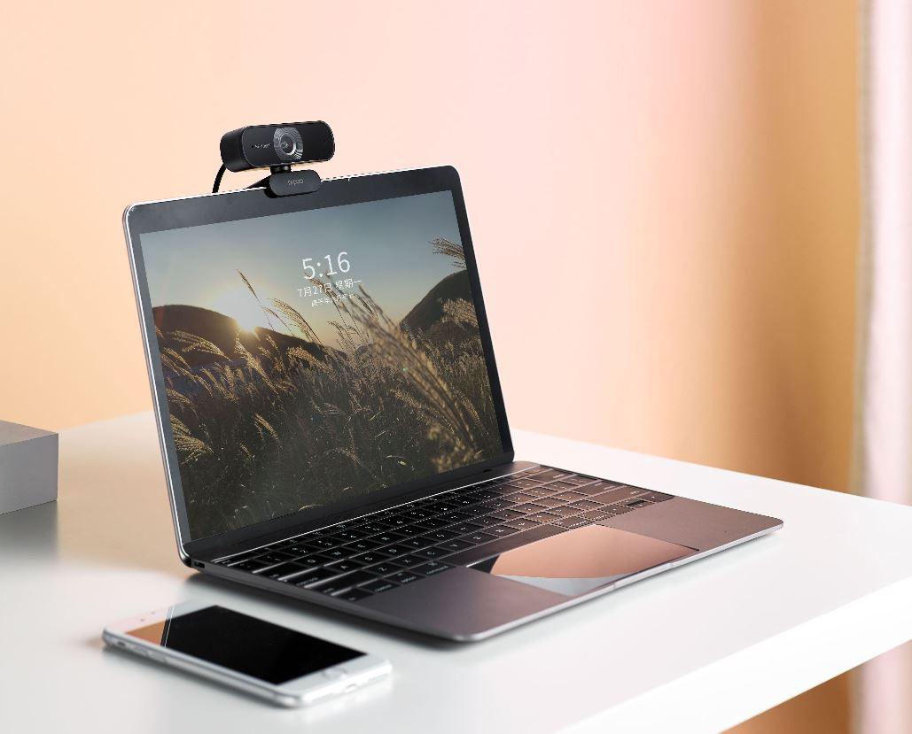 RAPOO C260 Webcam FHD 1080P/HD720P, USB 2.0 Compatible Win7/8/10, Mac OS X 10.6 or above, Chrome OS and Android V5.0 or above - Ideal for TEAMS, Zoom.