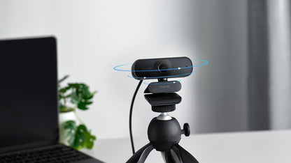 RAPOO C260 Webcam FHD 1080P/HD720P, USB 2.0 Compatible Win7/8/10, Mac OS X 10.6 or above, Chrome OS and Android V5.0 or above - Ideal for TEAMS, Zoom.