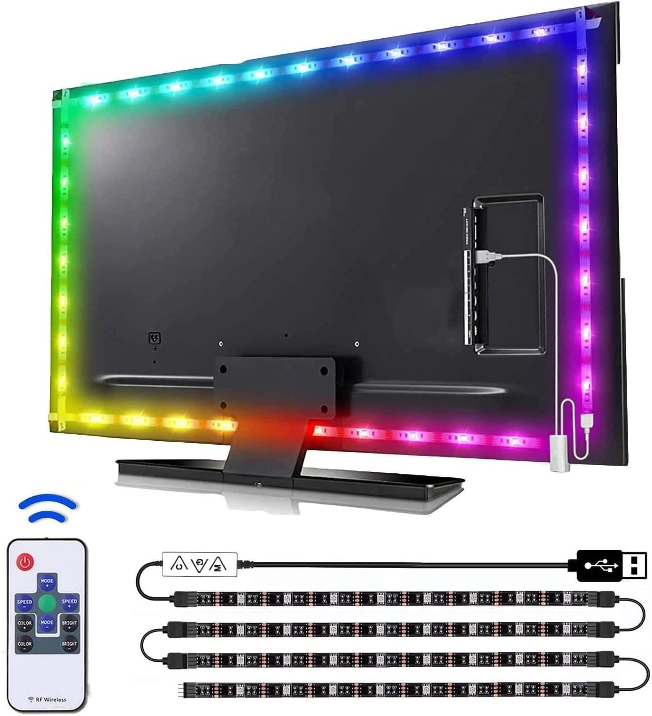 3M LED Strip Lights Rope Light for TV, Gaming and Computer (Lights Strip App with Remote Control).