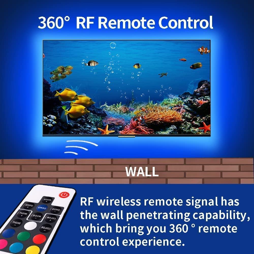 3M LED Strip Lights Rope Light for TV, Gaming and Computer (Lights Strip App with Remote Control).