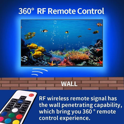 3M LED Strip Lights Rope Light for TV, Gaming and Computer (Lights Strip App with Remote Control).