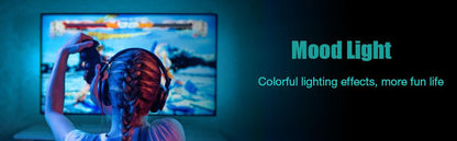 3M LED Strip Lights Rope Light for TV, Gaming and Computer (Lights Strip App with Remote Control).