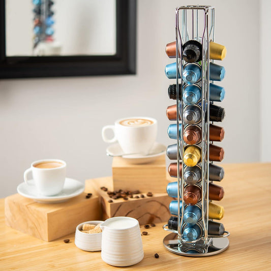 Coffee Pods Holder Storage Compatible with 40 Nespresso Pods.