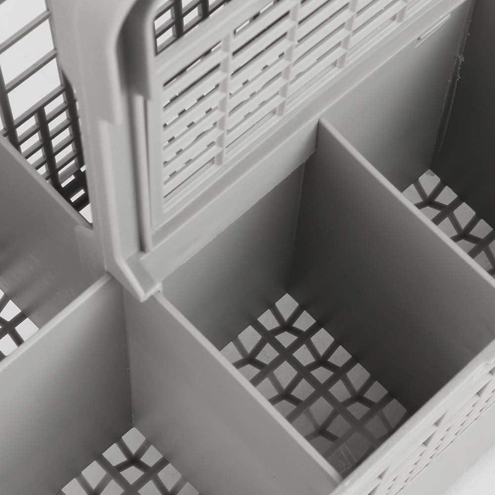 CARLA HOME 8 Slot Universal Dishwasher Cutlery Basket with Handle and Lid which Fits Most Brands (240mm X 135mm X 122mm).