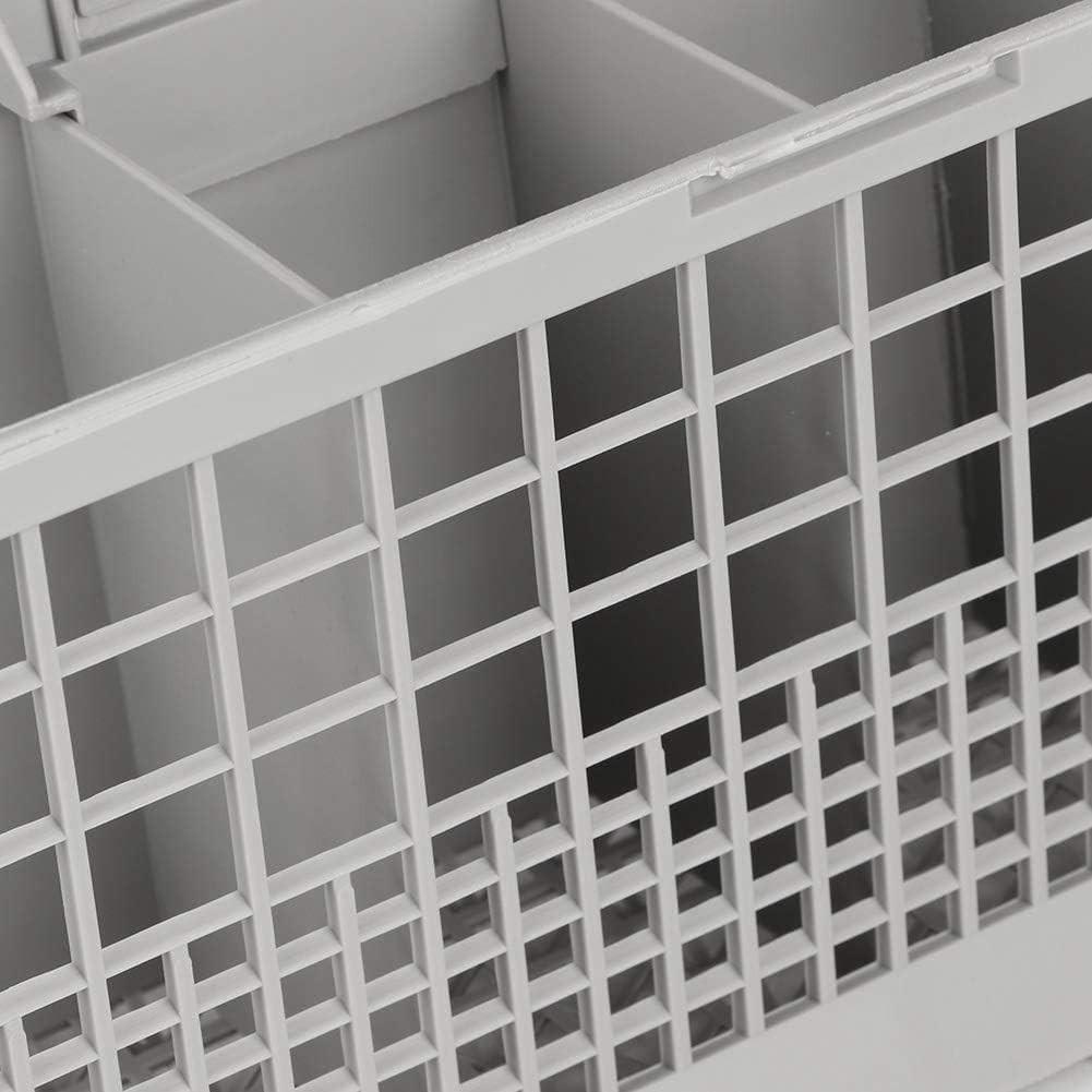 CARLA HOME 8 Slot Universal Dishwasher Cutlery Basket with Handle and Lid which Fits Most Brands (240mm X 135mm X 122mm).