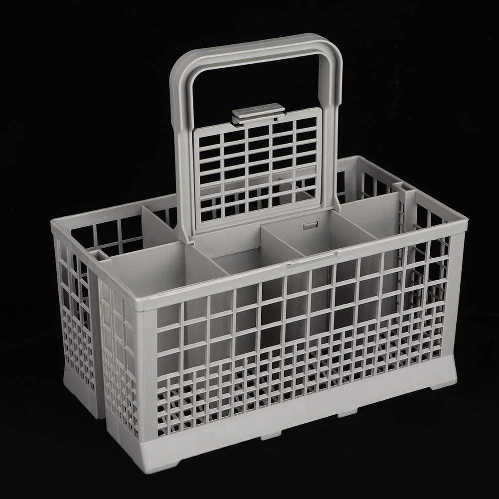 CARLA HOME 8 Slot Universal Dishwasher Cutlery Basket with Handle and Lid which Fits Most Brands (240mm X 135mm X 122mm).