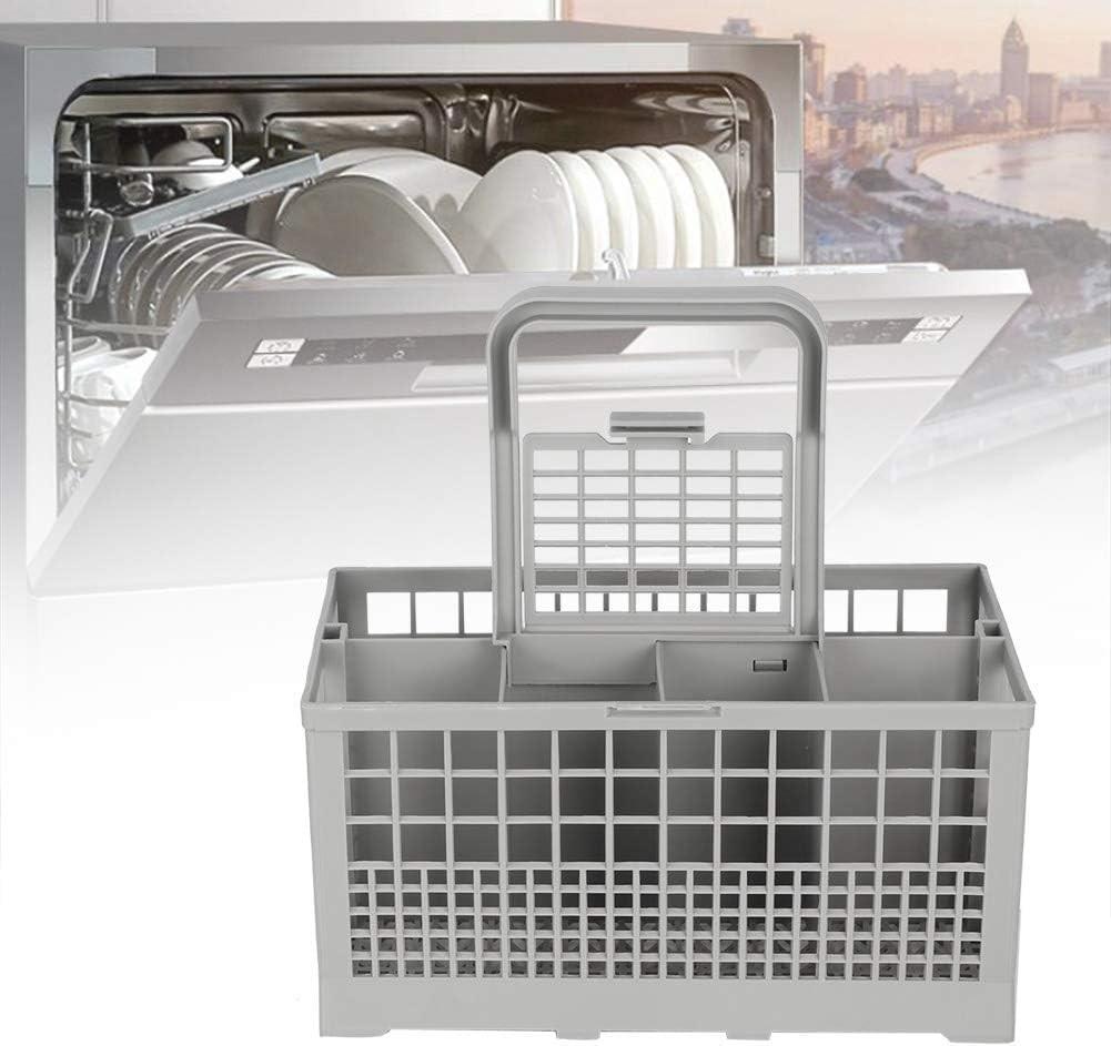 CARLA HOME 8 Slot Universal Dishwasher Cutlery Basket with Handle and Lid which Fits Most Brands (240mm X 135mm X 122mm).