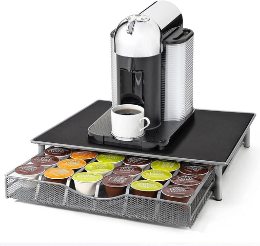 CARLA HOME K-Cup Coffee Pod Drawer for 36 Coffee Pods Storage for Home Kitchen Counter Organizer.