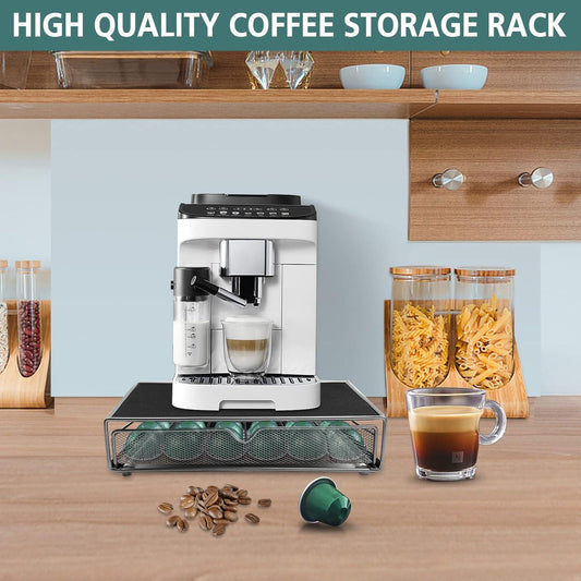 CARLA HOME K-Cup Coffee Pod Drawer for 36 Coffee Pods Storage for Home Kitchen Counter Organizer.