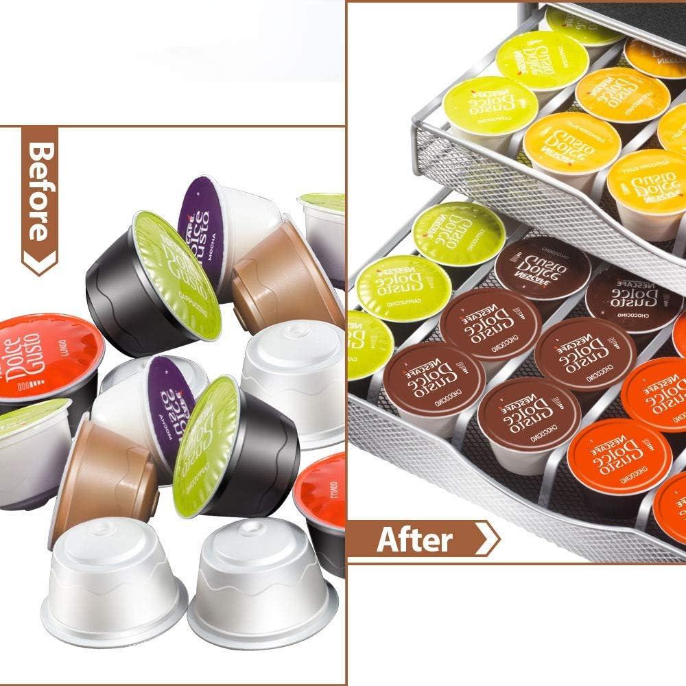 CARLA HOME K-Cup Coffee Pod Drawer for 72 Coffee Pods Storage for Home Kitchen Counter Organizer.