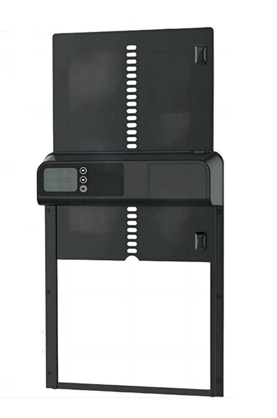 CARLA HOME Automatic Chicken Coop Door with Timer & LCD Screen, Anti-Pinch Safety, Easy Battery Operation & Weatherproof for Outdoor Coops.