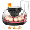CARLA HOME 12 Egg Incubator with Automatic Turning, LED Display, Humidity & Temperature Control, Auto Water System & Built-in Egg Candler for Chicken, Duck, Quail, Goose.