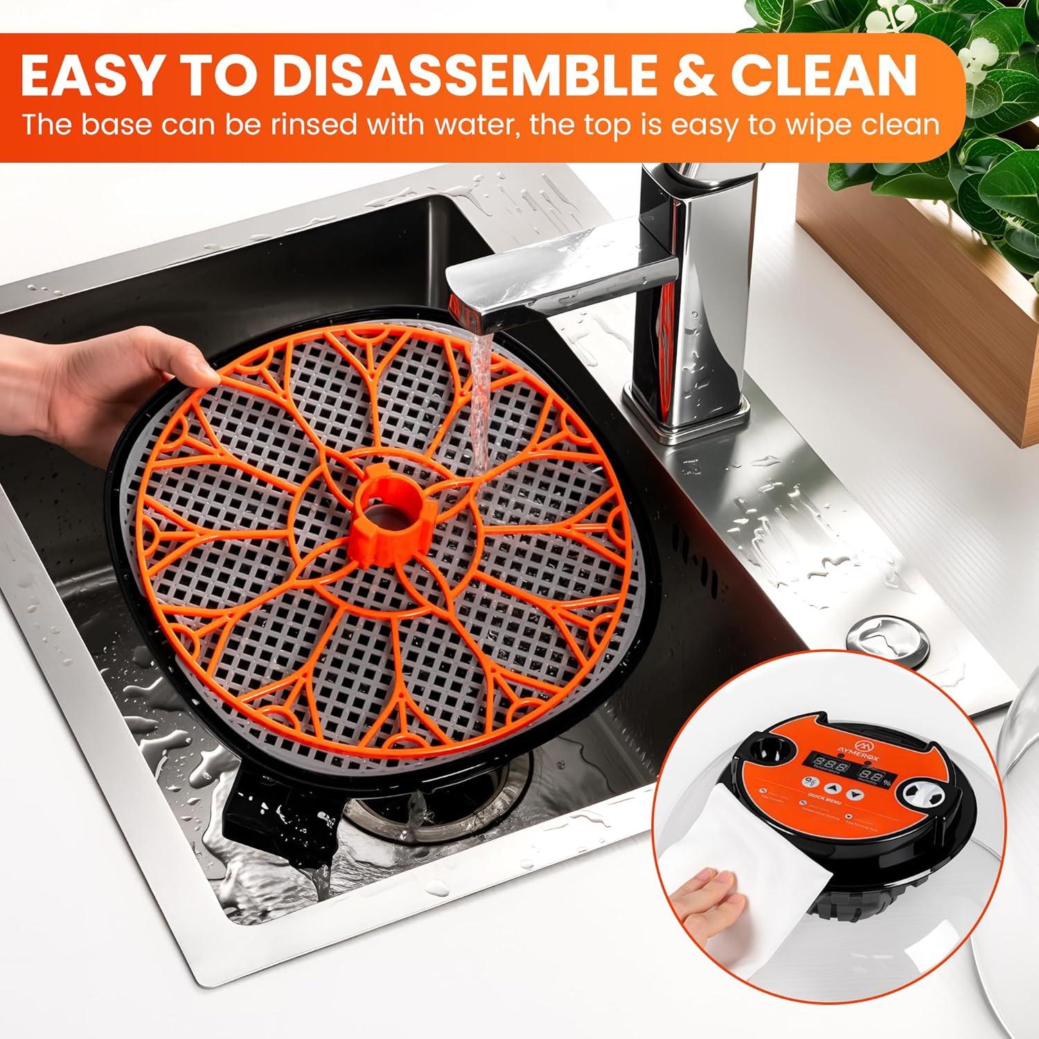 CARLA HOME 12 Egg Incubator with Automatic Turning, LED Display, Humidity & Temperature Control, Auto Water System & Built-in Egg Candler for Chicken, Duck, Quail, Goose.