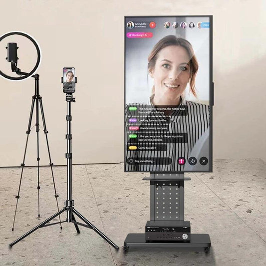 Heavy Duty Mobile TV Stand with Wheels.