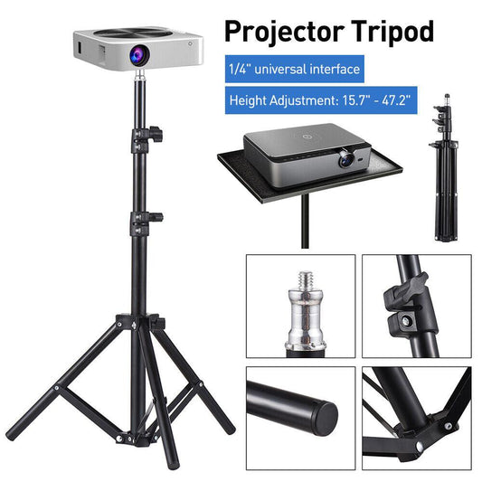 Portable Adjustable Laptop Projector Stand Tripod with Tray.