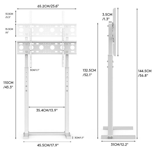 Adjustable TV Stand Base for 32-65 Screen Floor Mount.