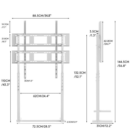 Universal TV Stand Base for 32-100 Adjustable Floor Mount.
