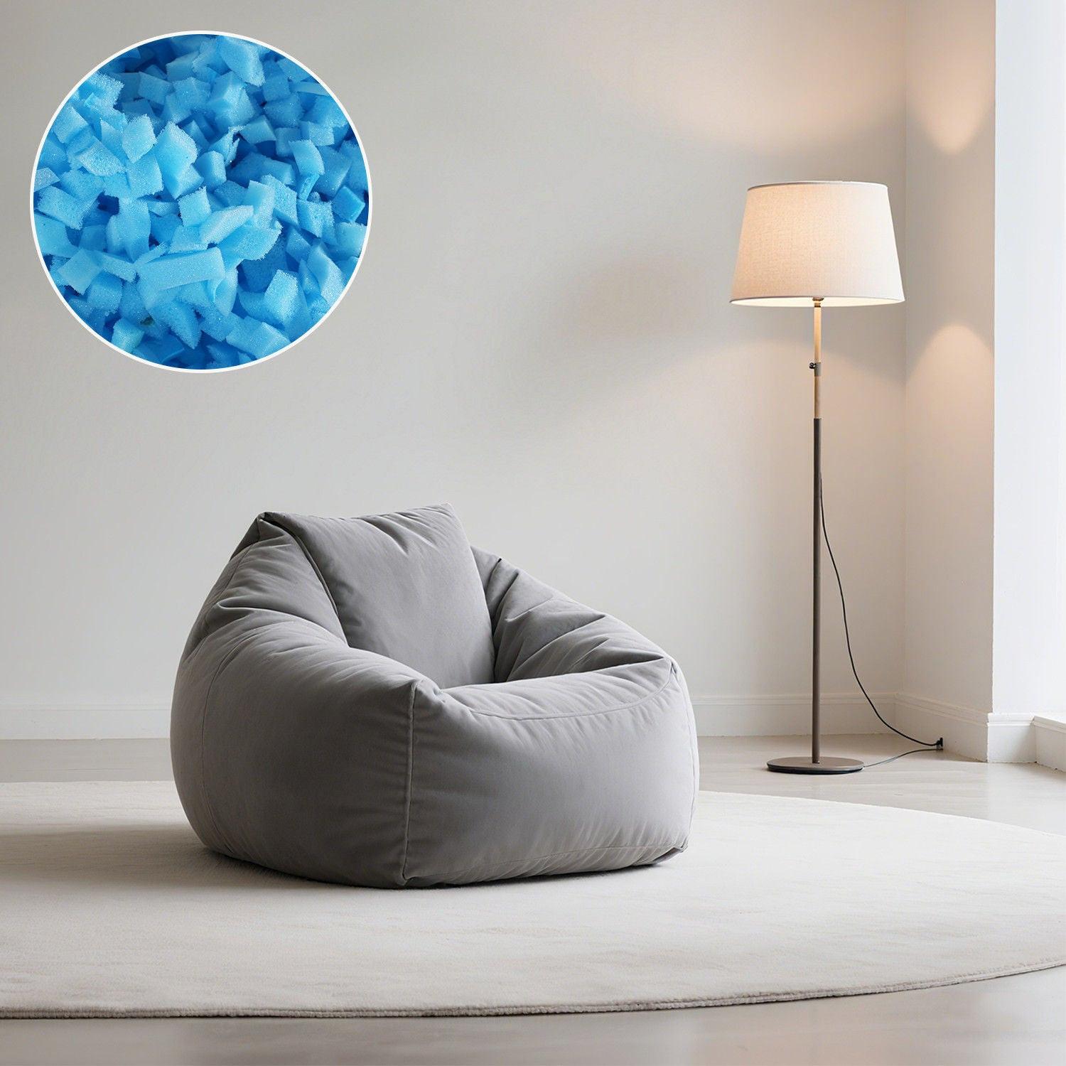 Shredded Memory Foam Square Solid for DIY Projects 4.5KG.