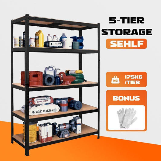 Heavy Duty Warehouse Shelving Rack Steel Garage Storage 180cm.