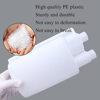 1000ml Plastic Twin Chamber Bottle 10Pcs Tamper Evident Cap