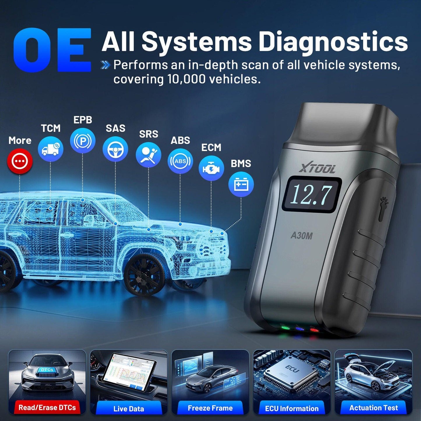 2025 A30M Bluetooth Diagnostic Scanner Global Version.