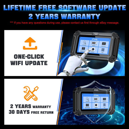 2025 D5 OBD2 Scanner ABS SRS Engine Diagnostic Tool.