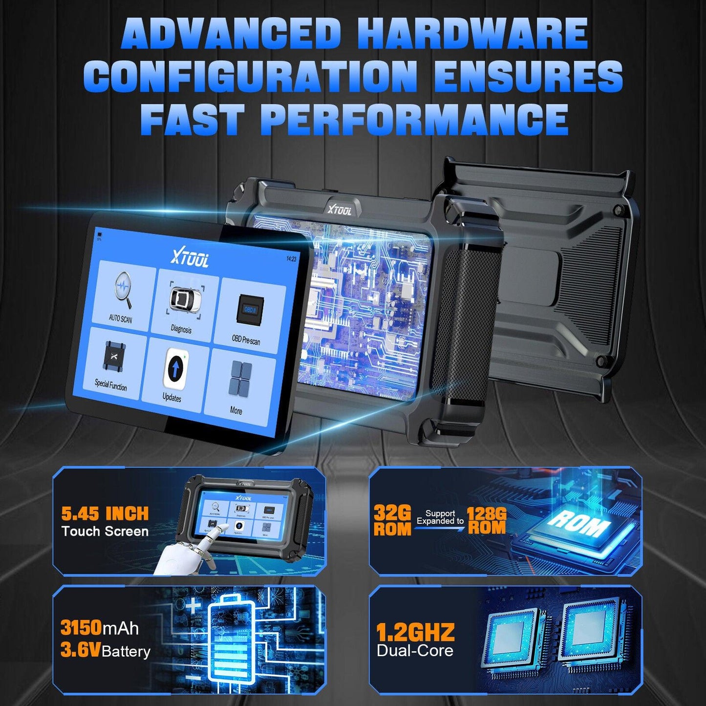 2025 D5 OBD2 Scanner ABS SRS Engine Diagnostic Tool.