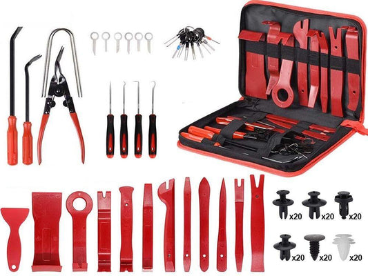 158pcs Car Trim Removal Tool Set Pry Bar Panel Door Interior Kit.