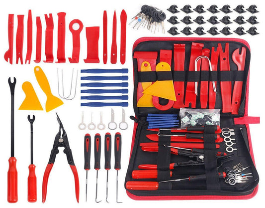 65pcs Car Trim Removal Tool Set Pry Bar Dash Kit.
