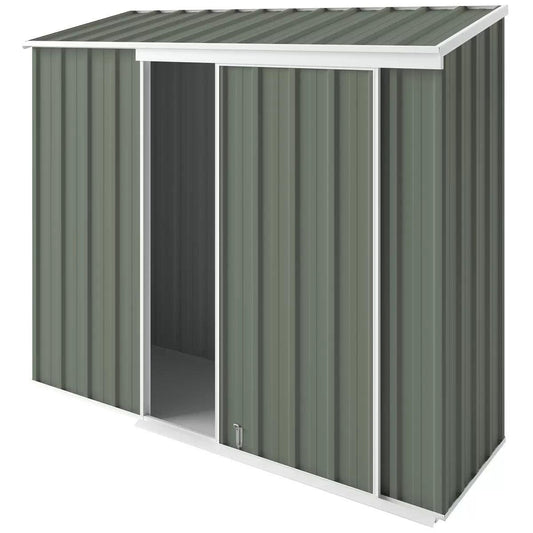 Narrow slider 2.25 x 0.78m mist green.