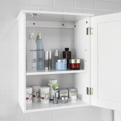 White Wall Cabinet with Door 40x52cm.