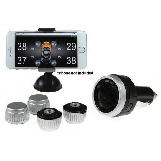 Gator DIY BT Wireless Car Tyre Pressure Monitor Monitoring System App Control TPM iOS.