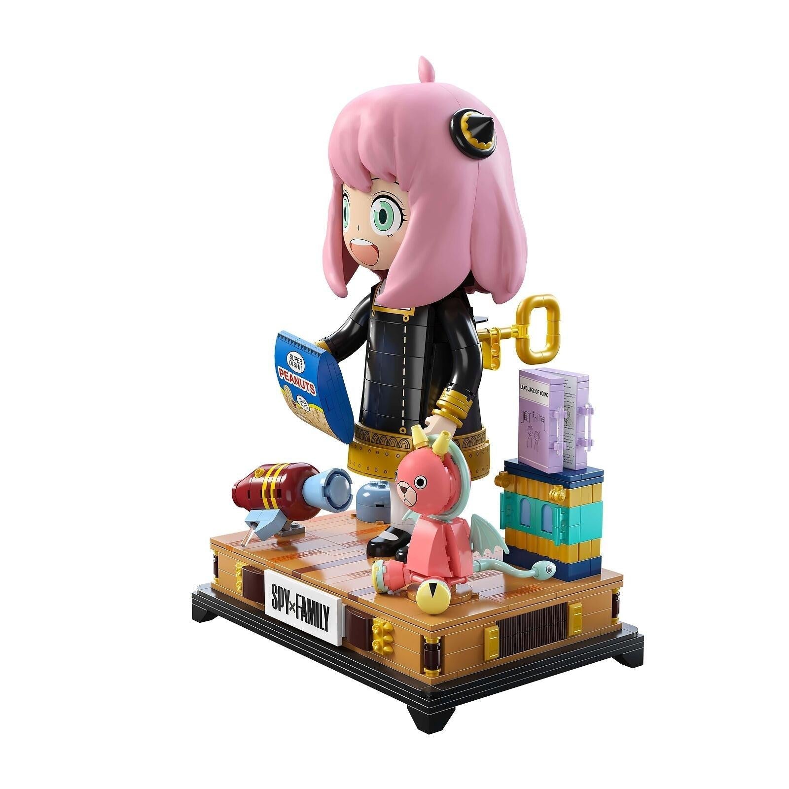 Kalos 31cm Anya Forger Face Changing Building Block Figure Spy X Family.
