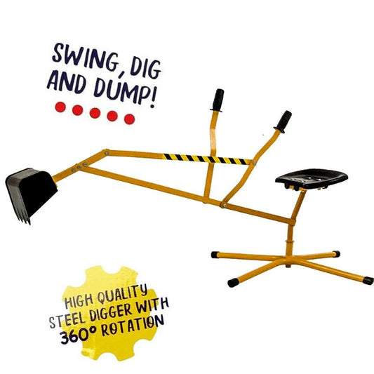 Multi Action Metal Sand Digger Backyard Sandpit Toy.
