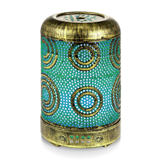 activiva 100ml Metal Essential Oil and Aroma Diffuser-Vintage Gold.