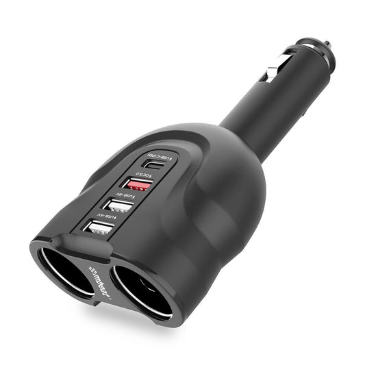 mbeat Gorilla Power 4 Ports USB-C & QC 3.0 Car Charger.