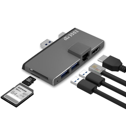 mbeat Edge Pro Multifunction USB- C Hub with LAN for Microsoft Surface Pro Gen 5/6.