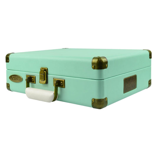 mbeat Woodstock Tiffany Blue Retro Turntable.