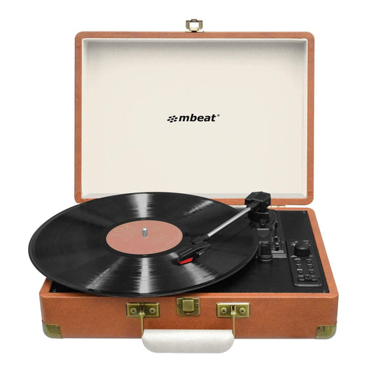 mbeat Aria Retro Turntable with Bluetooth & USB Disk Record.